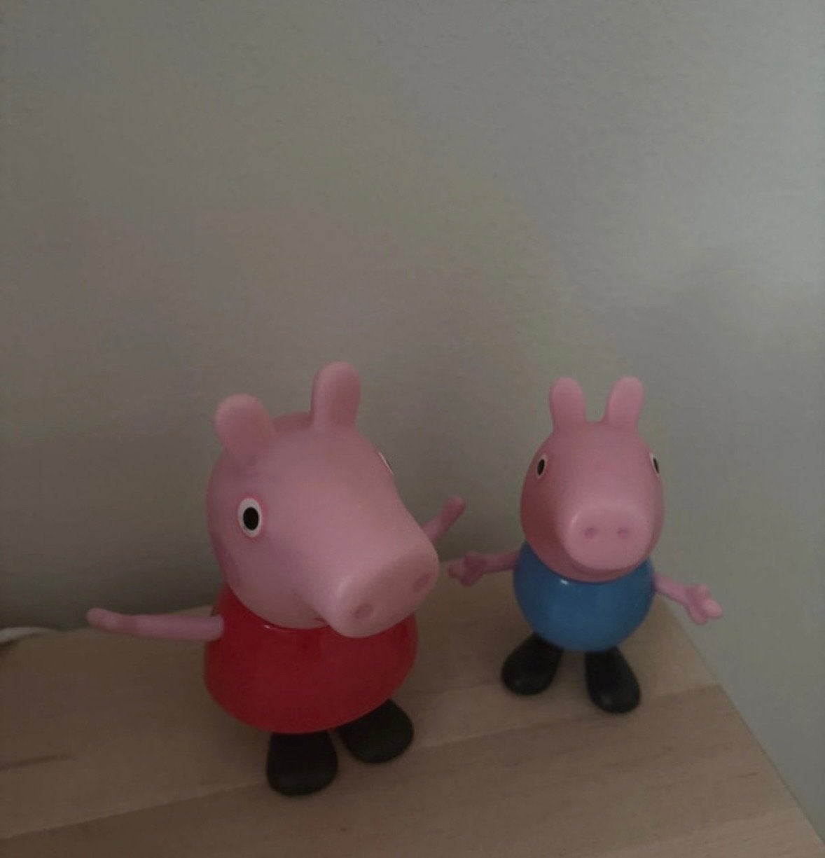 Peppa Pig en George Pig plastic figuren, Ophalen of Verzenden, Gebruikt, Jongen of Meisje