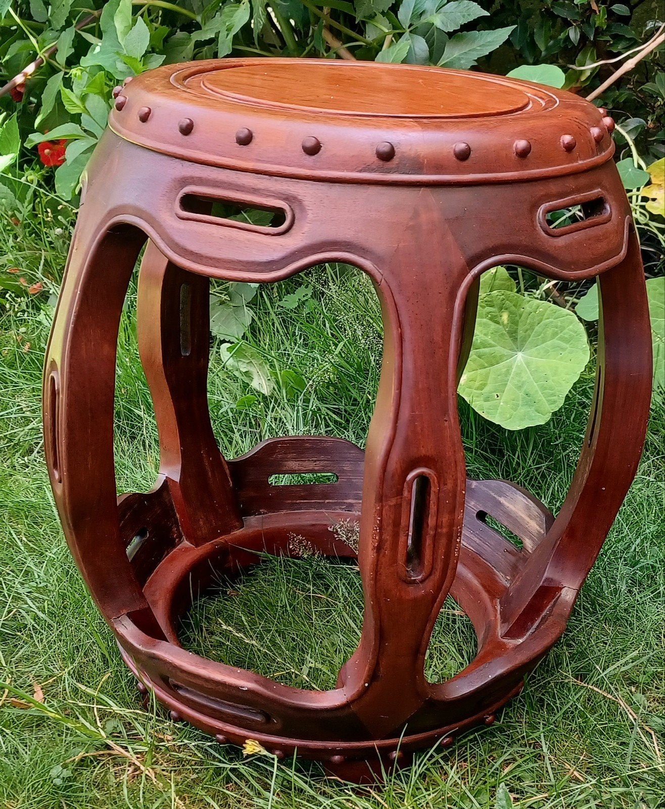 Chinese houten ton stoel / trommel stoel, Ophalen, Gebruikt, Hout