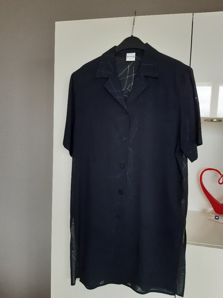 Lange blouse merk Fisser maat 40 kleur donkerblauw is nieuw, Maat 38/40 (M), Blauw, Nieuw, Ophalen of Verzenden