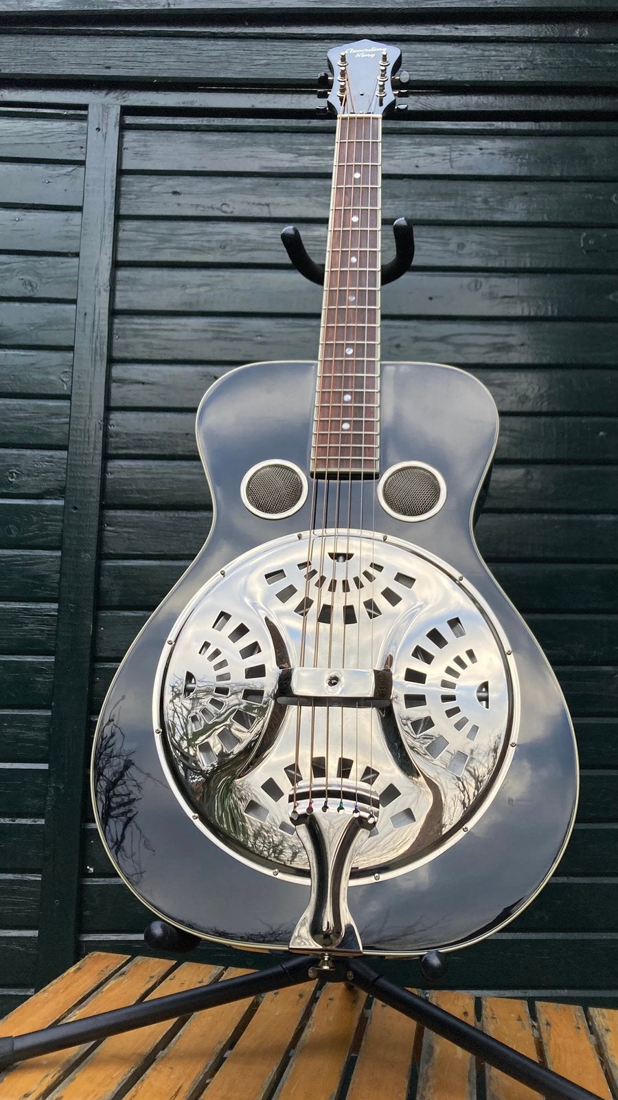 Recording King resonator roundneck, Muziek en Instrumenten, Ophalen, Zo goed als nieuw, Resonator- of Dobrogitaar
