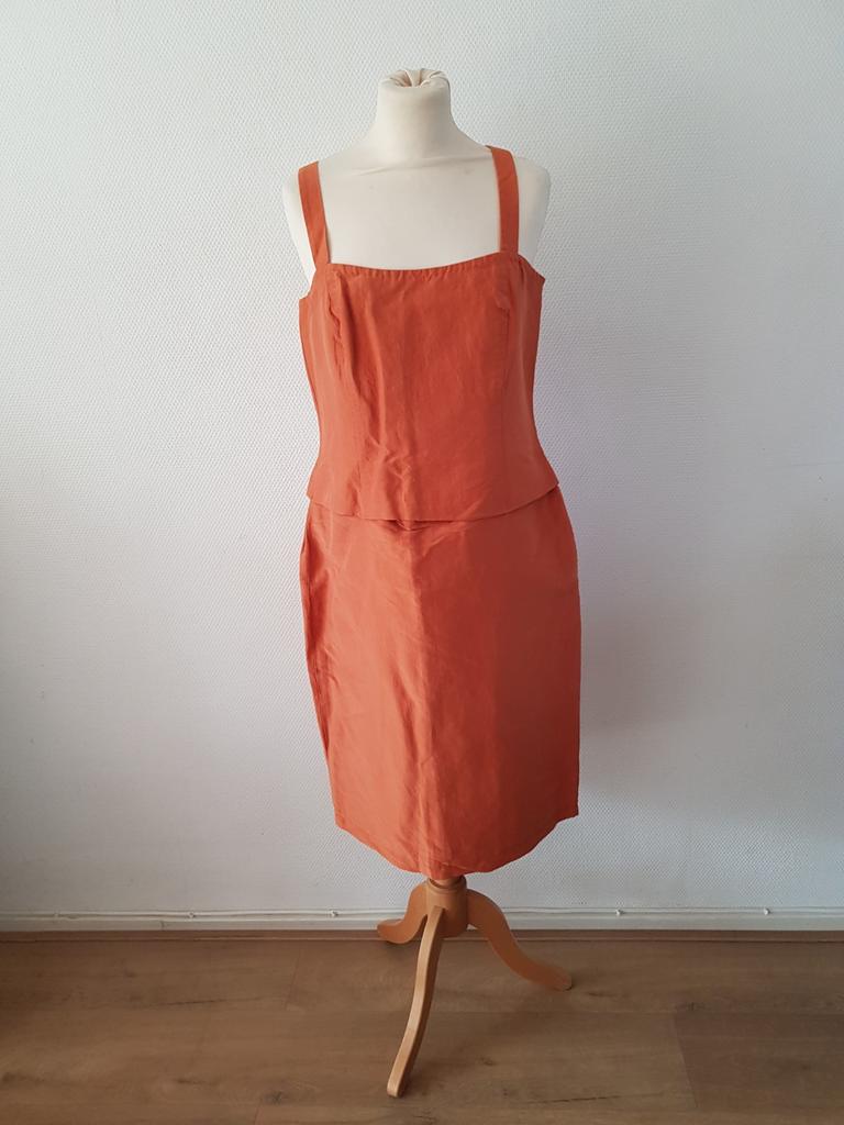 MaxMara jurkje 44 roest, Kleding | Dames, Oranje, Ophalen of Verzenden, Gedragen, Onder de knie