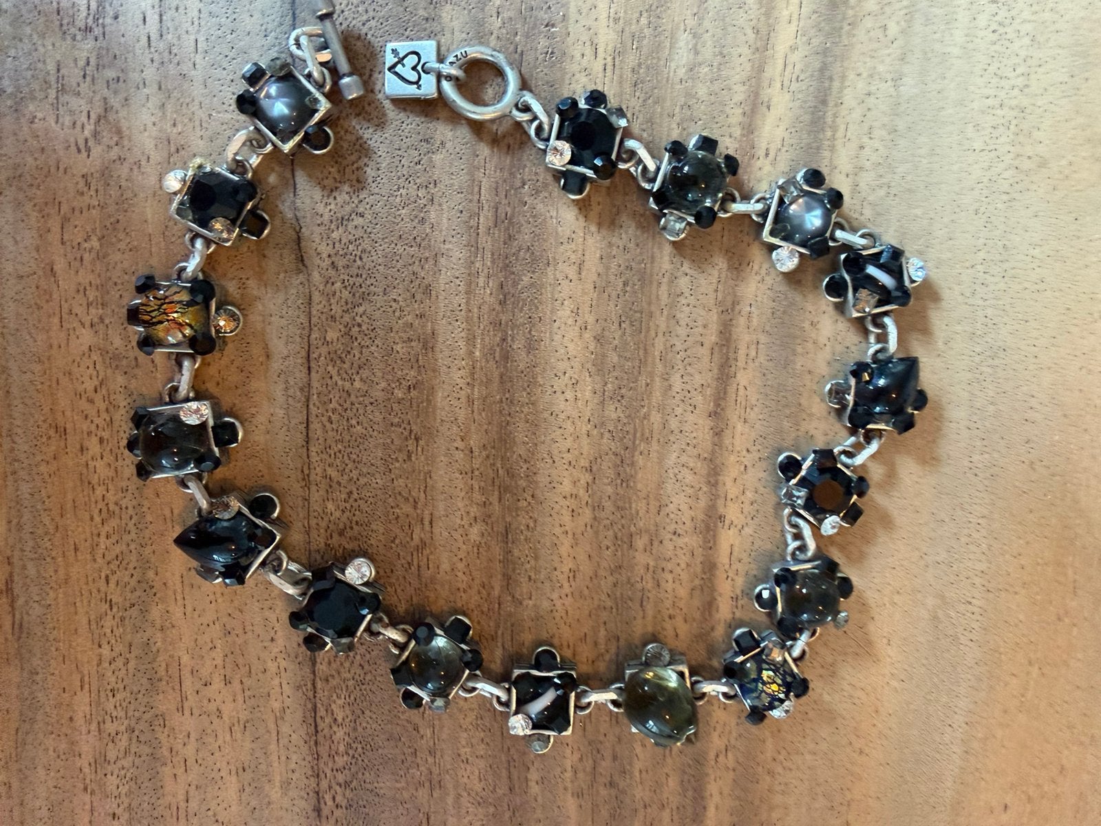 Ketting en armband Classy zwart Otazu, Ophalen of Verzenden, Nieuw, Zwart, Overige materialen