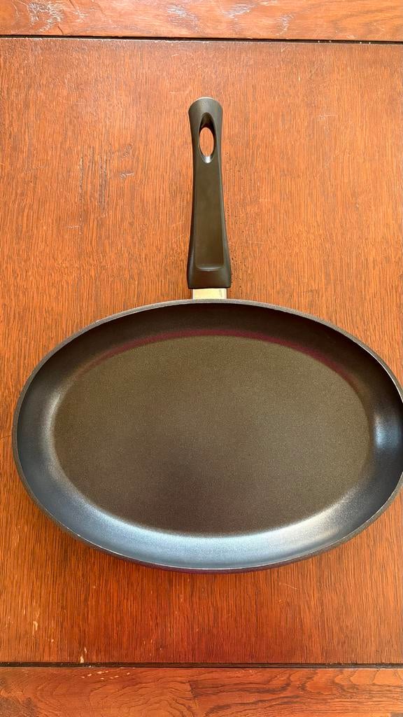 Vispan ovaal 30x20 cm aluminium NIEUW, Keramische plaat, Ophalen of Verzenden, Koekenpan of Braadpan, Nieuw