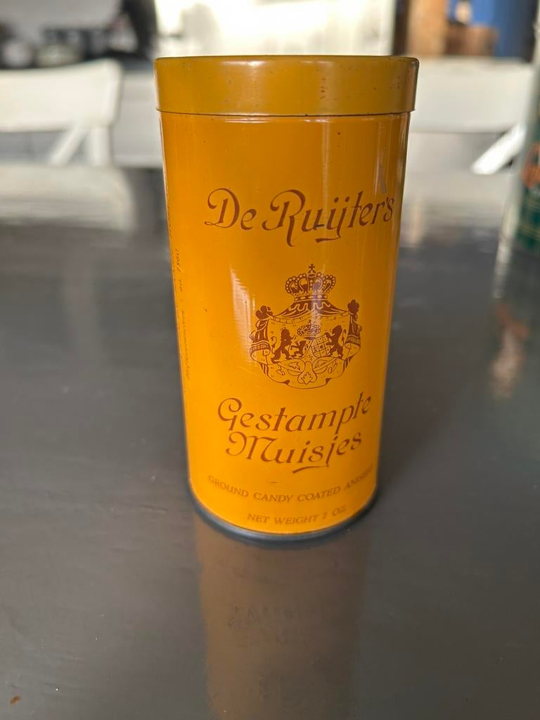 Blikje De Ruijter gestampte muisjes, Verzamelen, Blikken, Ophalen of Verzenden, Gebruikt, Overige, Overige merken