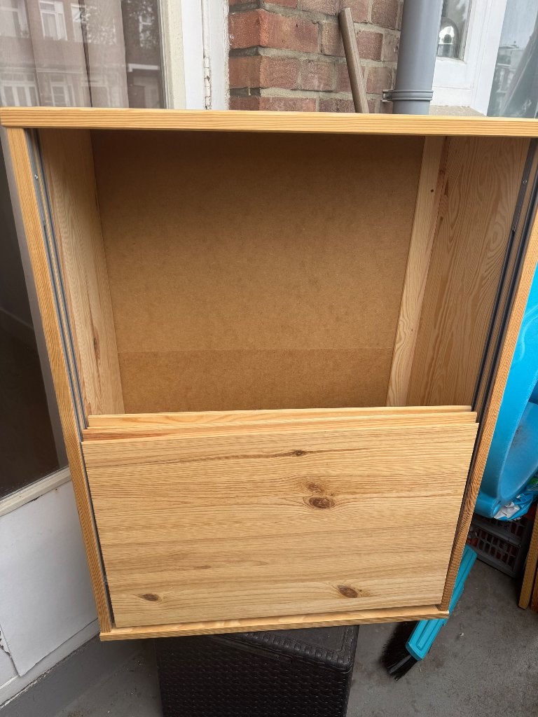Z.g.a.n. kast Ivar IKEA te koop, Huis en Inrichting, Kasten | Buffetkasten, Ophalen, Met deur(en), Eikenhout, 50 tot 100 cm