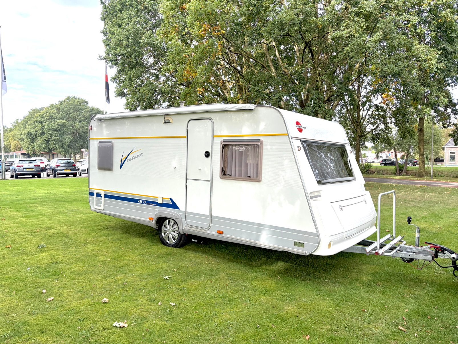 Burstner Ventana 455TS#Enduro mover#Voortent#Thule+zijwanden, Caravans en Kamperen, Rondzit, Schokbreker, Bedrijf, Omvormbare zithoek
