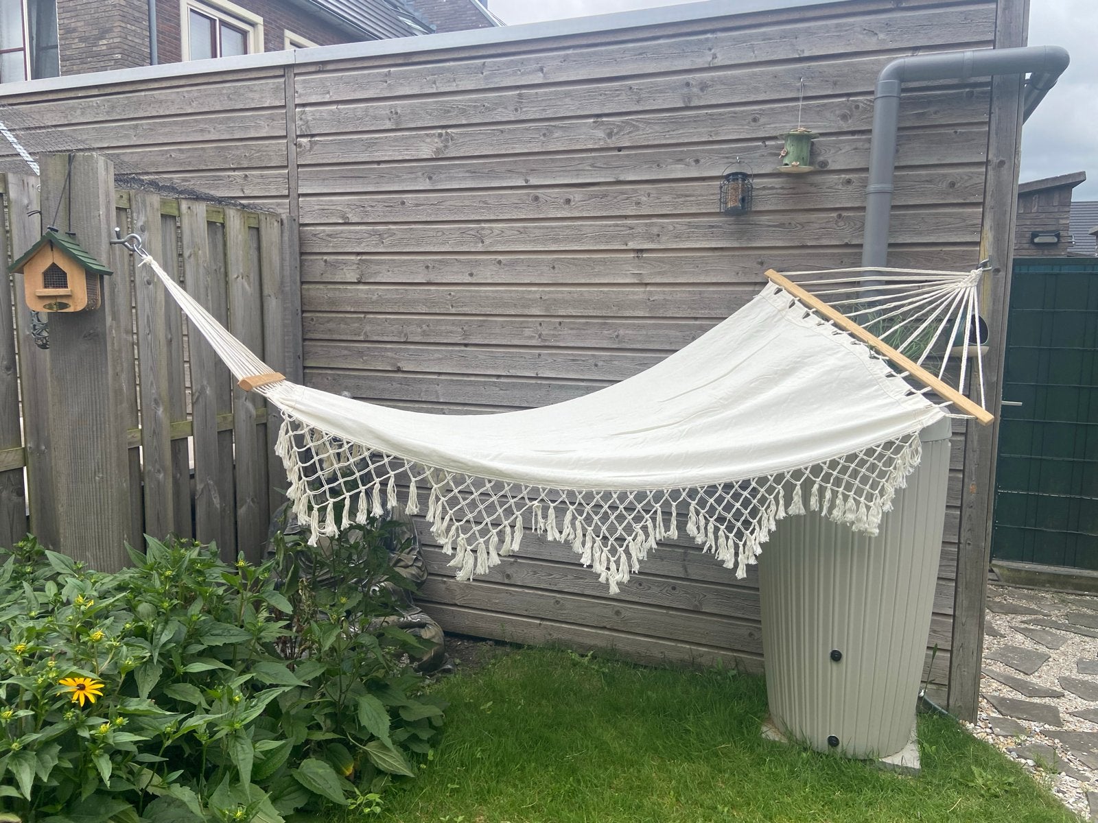 Crèmekleurige Hangmat - Ibiza/Bohemian Stijl - Nieuw, Ophalen, Nieuw, Eenpersoons, Binnen