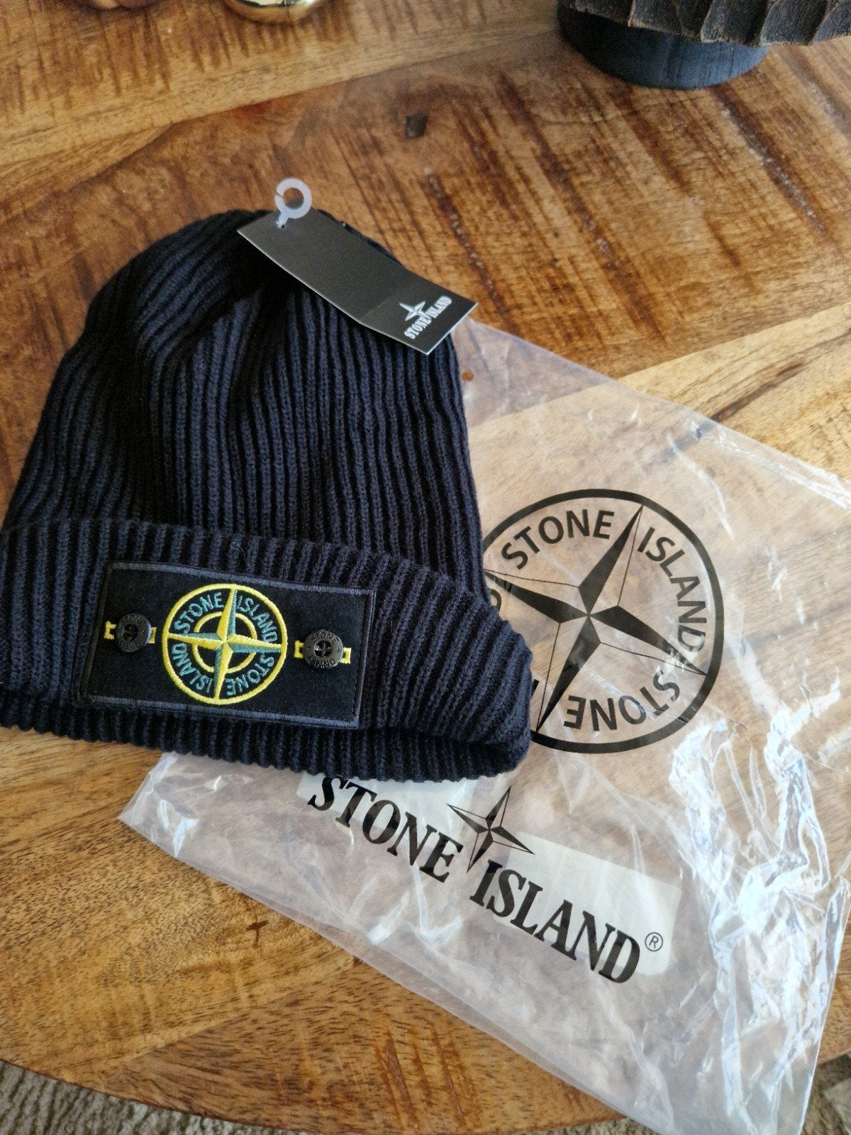 Stone Island Muts Zwart - Nieuw met labels, Kleding | Heren, Nieuw, Overige maten, Ophalen of Verzenden, Stone Island