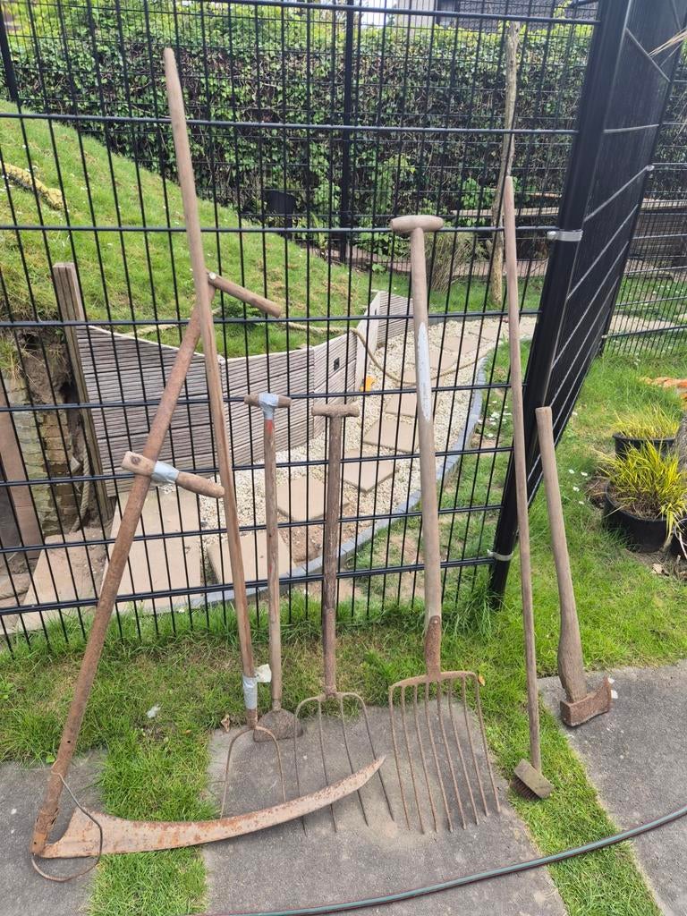 Zeis bijl hooivork onkruidborstel steker tuingereedschap, Ophalen, Gebruikt, Bijl