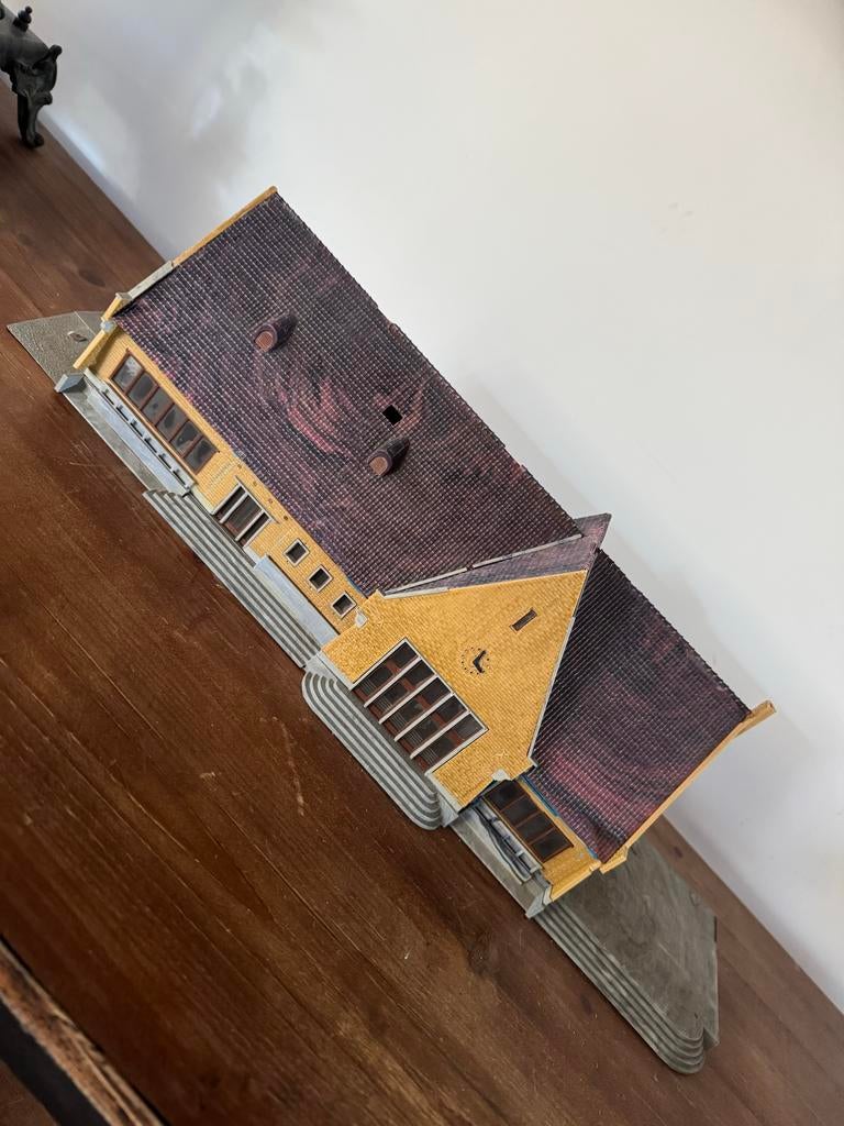 Kibri vintage model treinstation Knokke H0, Overige merken, Gebruikt, Gelijkstroom of Wisselstroom, Brug, Tunnel of Gebouw