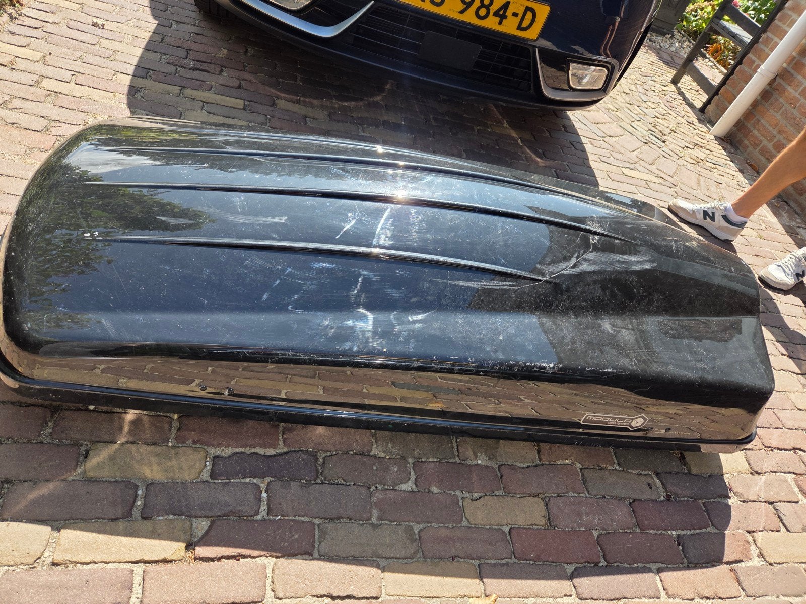 Modula dakkoffer - Gebruikt met schade, Auto diversen, Dakkoffers, Ophalen of Verzenden