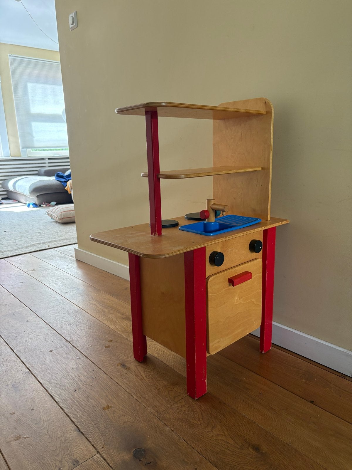 Houten speelkeuken met accessoires, Ophalen, Gebruikt, Hout, Speelkeuken