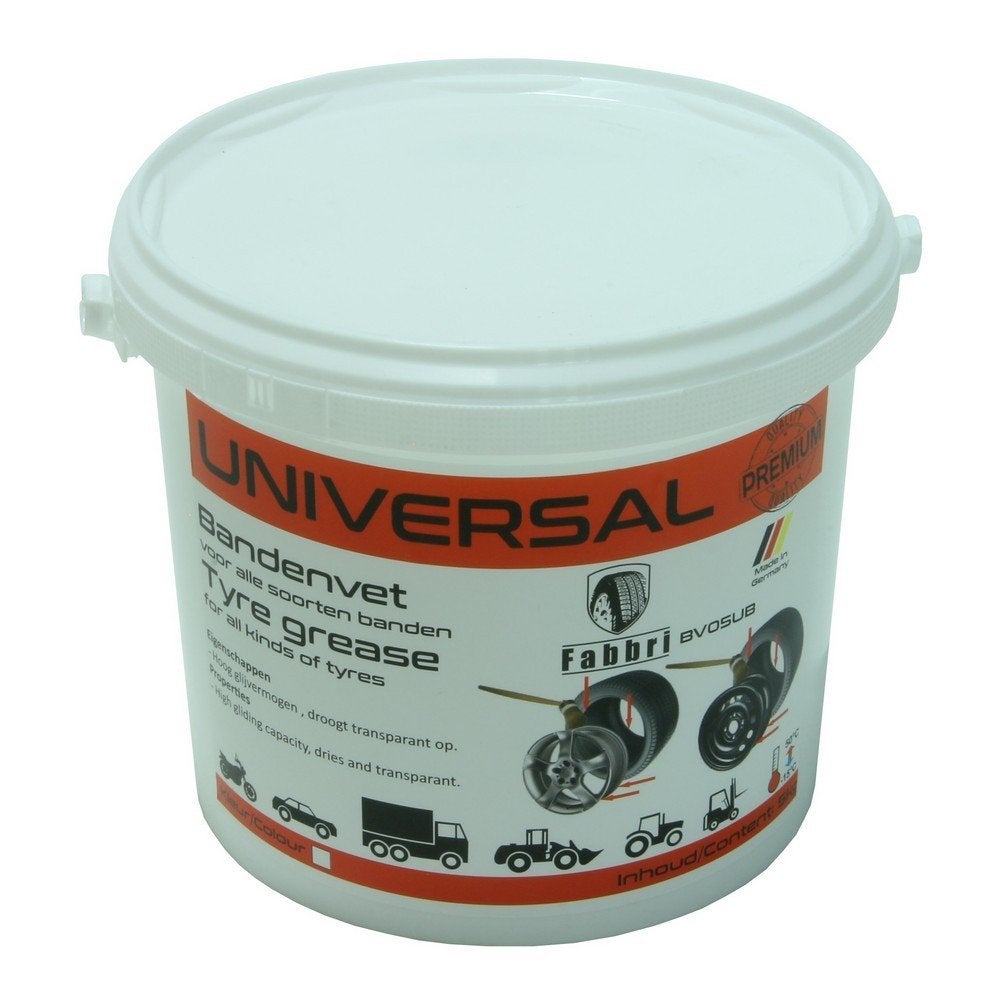 Bandenvet universeel wit 5kg, Verzenden