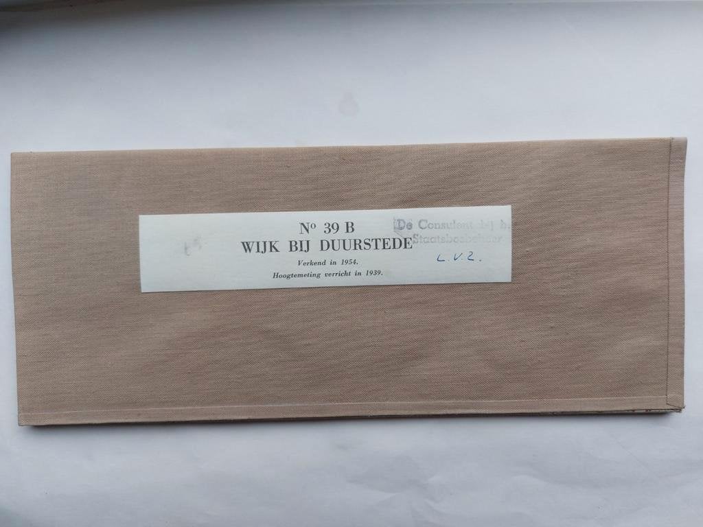 39B Stafkaart 1958 Wijk bij Duurstede Maurik Doorn Cothen, Ophalen of Verzenden, 1800 tot 2000, Nederland, Departement van Defensie