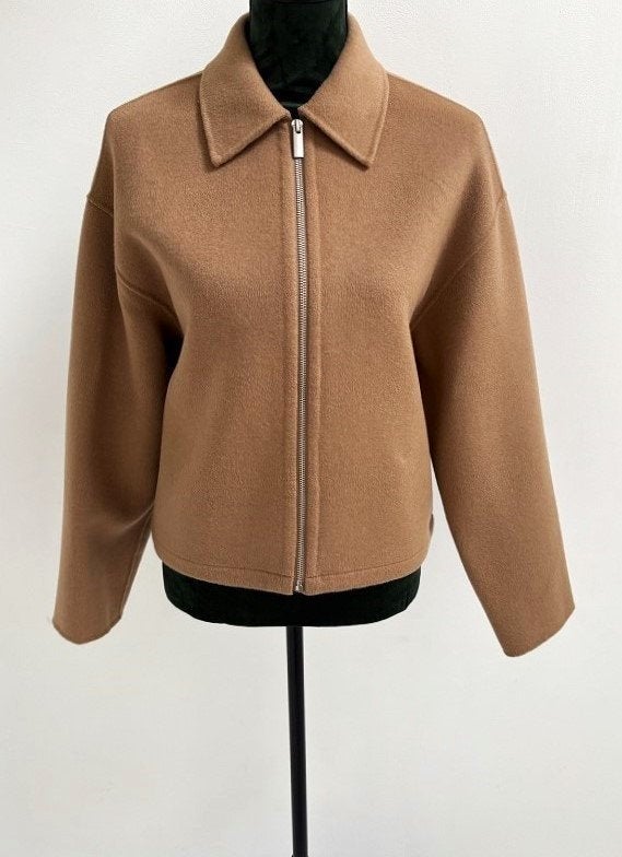 NIEUW! Massimo Dutti wol mix dames jas jack camel XS, Kleding | Dames, Jassen | Winter, Verzenden, Nieuw, Maat 34 (XS) of kleiner