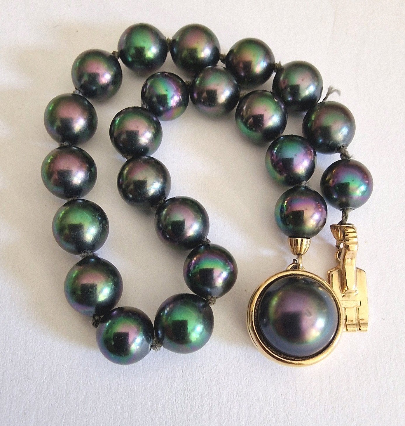Vintage Majorica armband , Peacock parels, 925 sluiting, Ophalen of Verzenden, Zilver