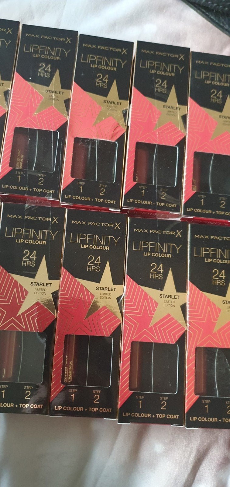 10x Max Factor Lipfinity 88 Starlet Lip Cor (zonder topcoa, Verzenden