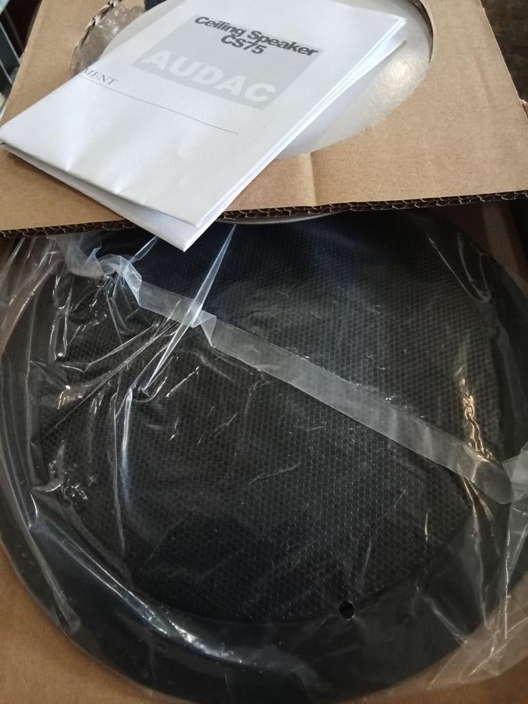 Audac CS75/B Plafondspeaker - Nieuw in verpakking, Audio, Tv en Foto, Luidsprekers, Nieuw, Overige typen, Minder dan 60 watt, Overige merken
