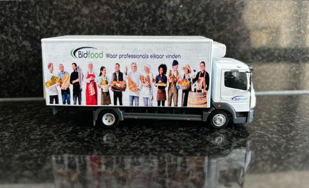 Decals transfer logo set Bidfood horeca groothandel 1:87 H0, Hobby en Vrije tijd, Modelauto's | 1:87, Verzenden, Nieuw