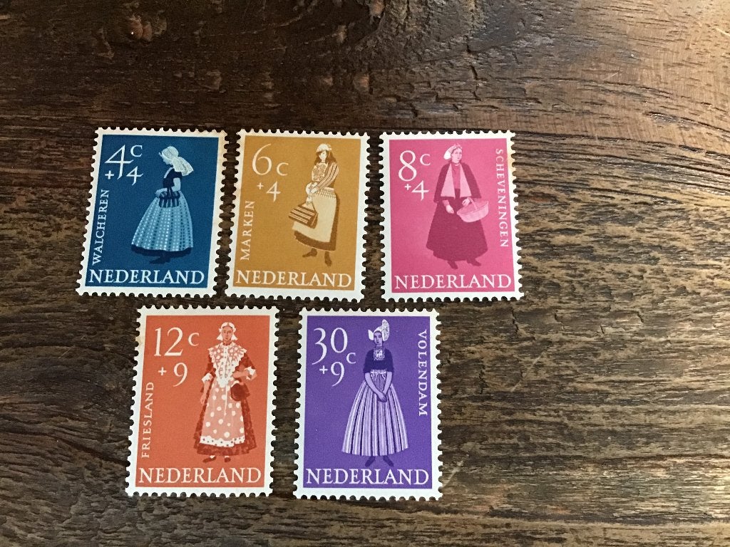 NVPH 707/11 Zomerzegels Klederdrachten, Postzegels en Munten, Ophalen of Verzenden, Gestempeld