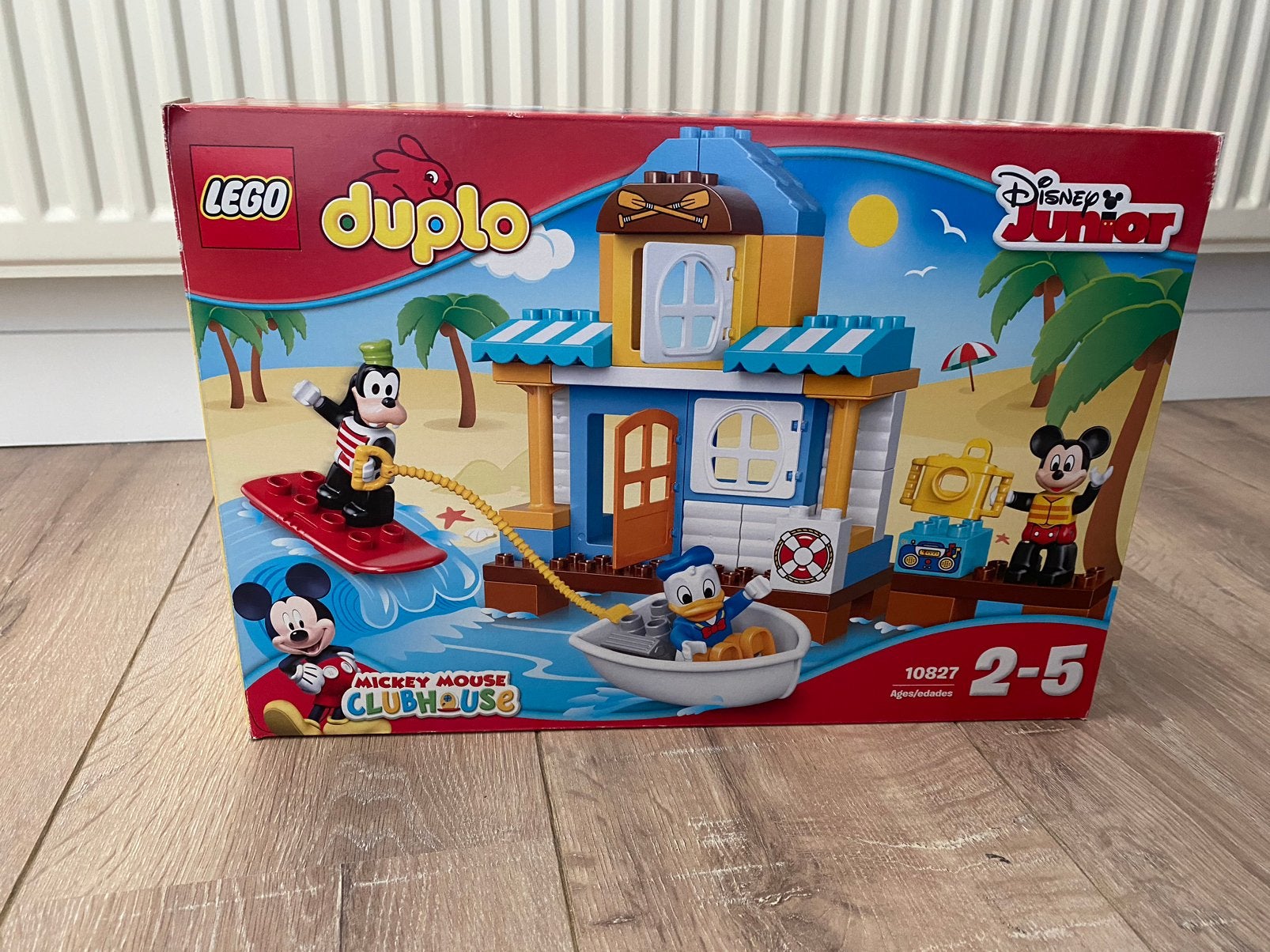 Duplo Mickey Mouse strandhuisje, Ophalen of Verzenden, Zo goed als nieuw, Duplo