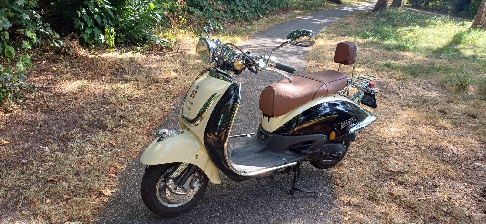 mooie betrouwbare agm Retro snorscooter, Fietsen en Brommers, Snorfietsen en Snorscooters, Gebruikt, Benzine, Ophalen, Overige merken