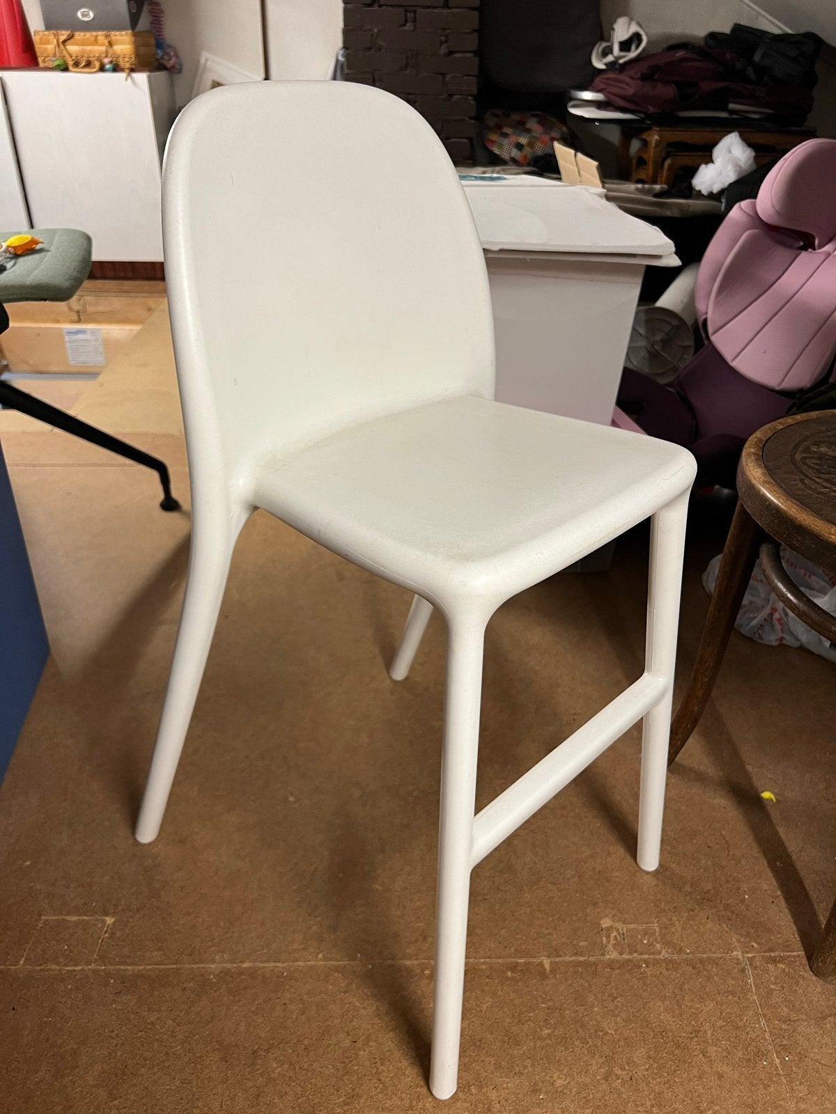 IKEA Urban kinderstoel wit (4 beschikbaar), Ophalen, Kunststof, Gebruikt, Wit
