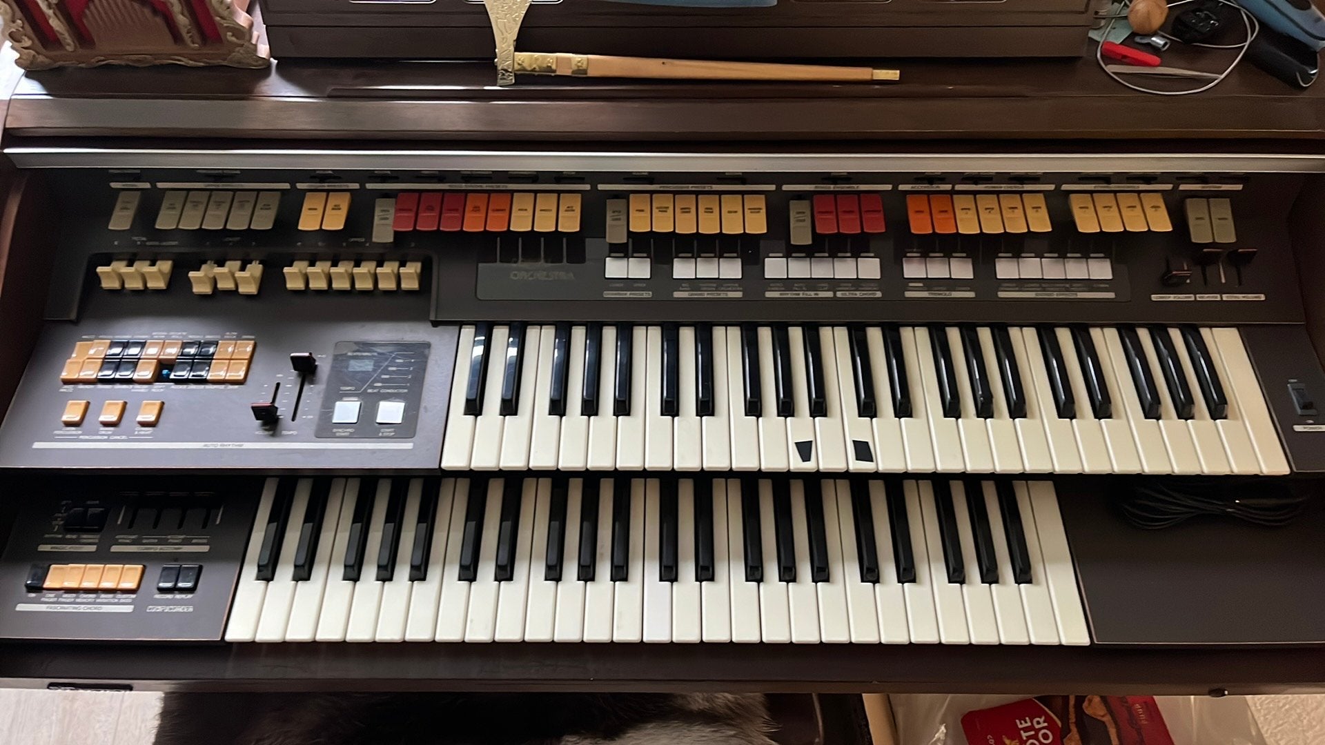 JVC Victron elektrisch orgel, Ophalen, Gebruikt, 2 klavieren, Orgel