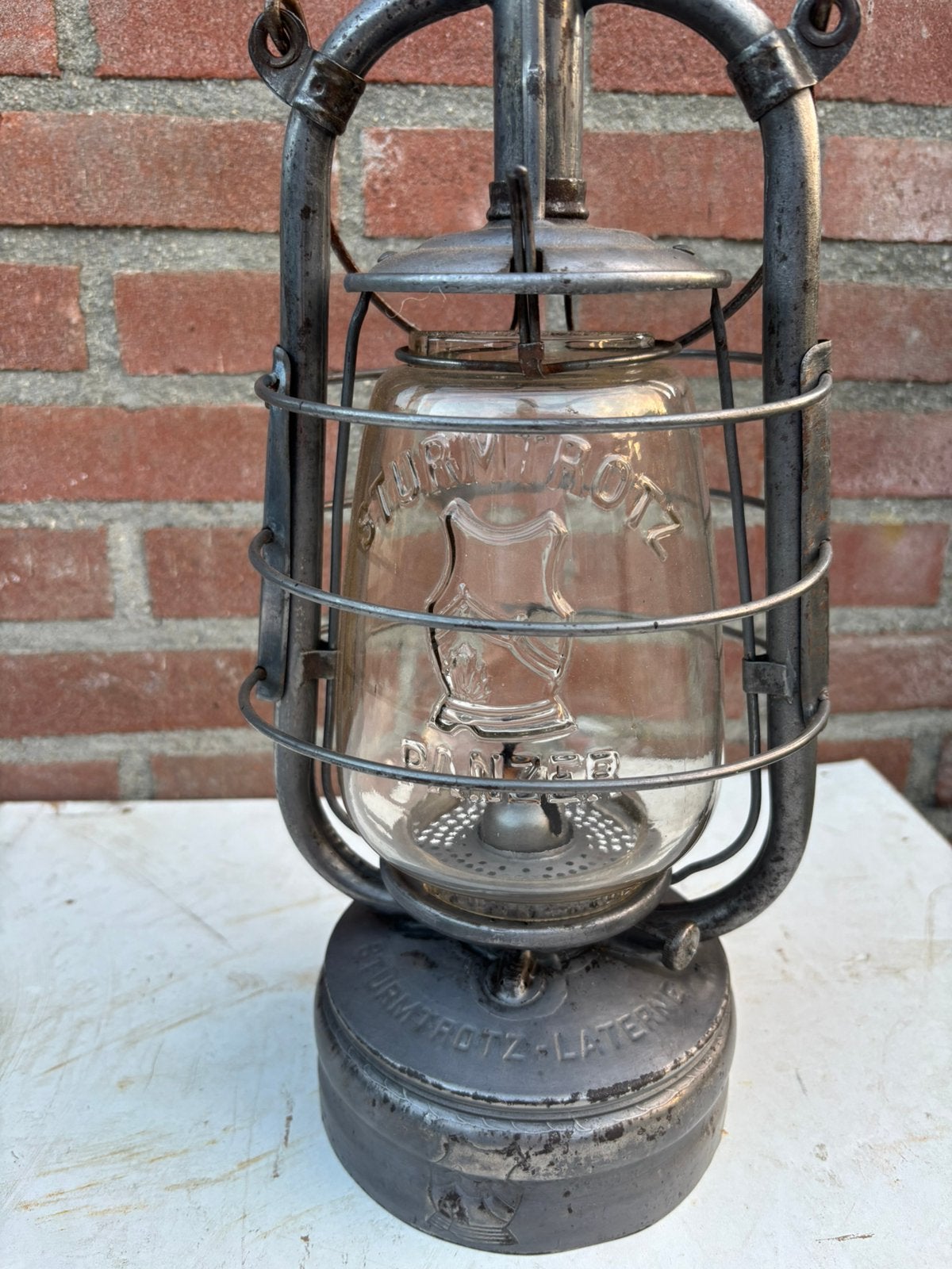 Panzer Stormlamp, lantaarn, petroleumlamp, olielamp, Ophalen of Verzenden