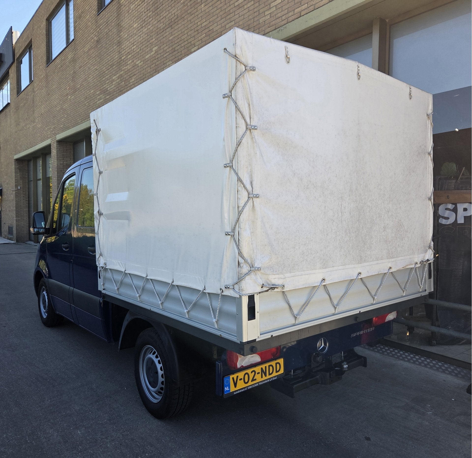 Mercedes-Benz Sprinter Pick-up 150Pk CDI Dubbel Cabine 6-per, Auto's, Automaat, 4 cilinders, Blauw, 2135 kg
