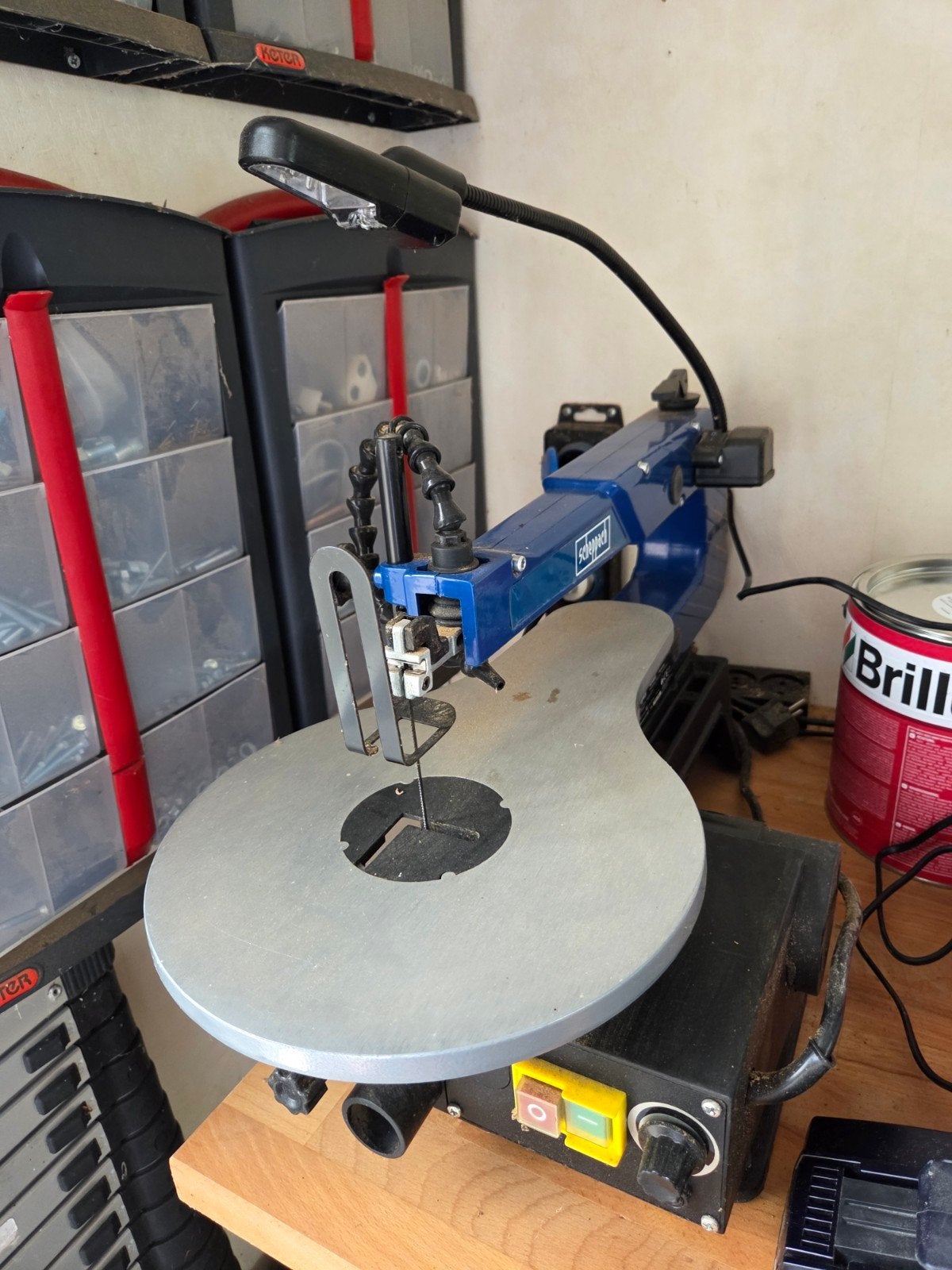 scheppach electriche figuurzaag, Ophalen, Zo goed als nieuw, 30 tot 70 mm, Figuurzaag