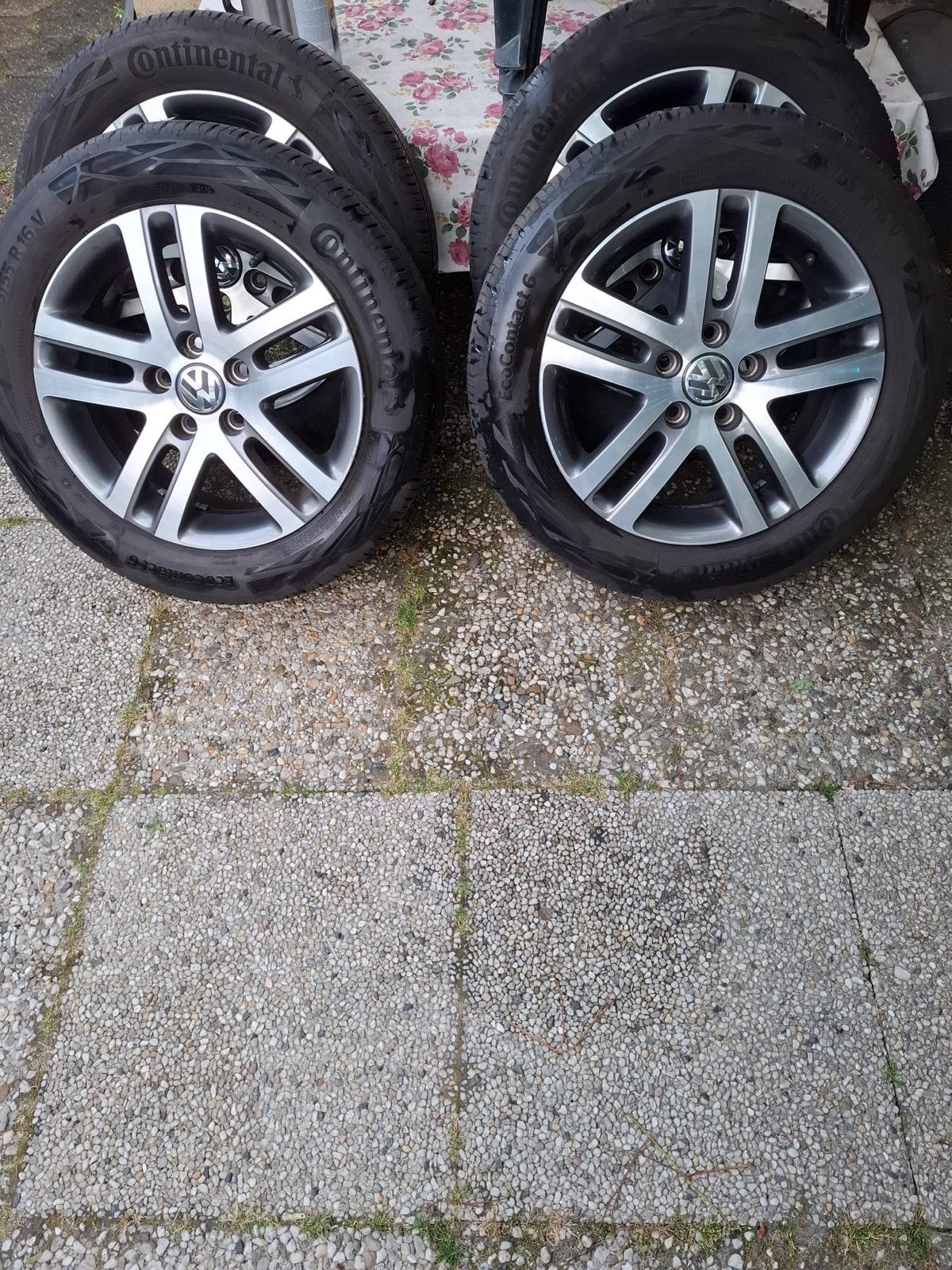 Continental All Season banden met VW velgen, Auto-onderdelen, Banden en Velgen, Ophalen, Gebruikt, 16 inch, Banden en Velgen