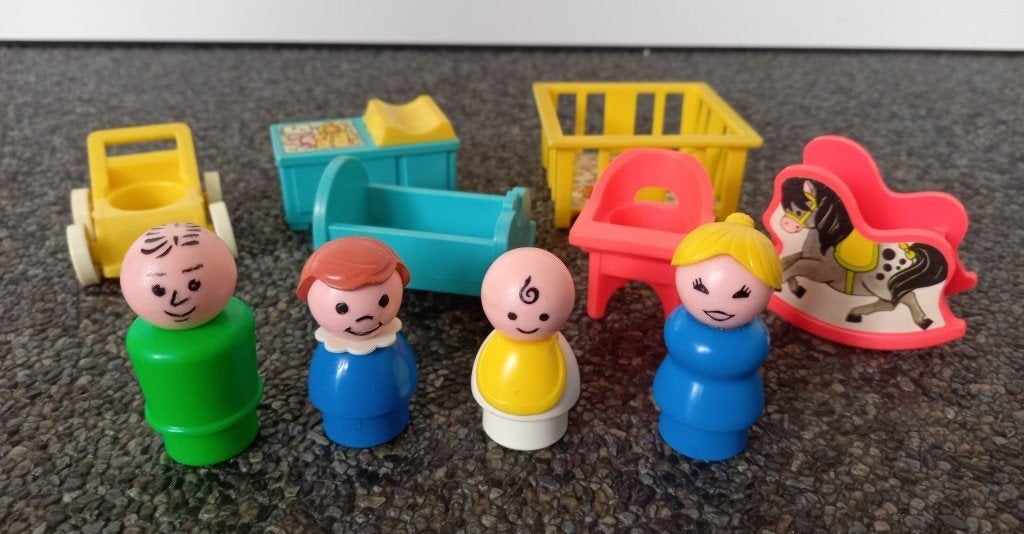 * Vintage Play Nursery set Fisher Price 761 compleet *, Ophalen of Verzenden, Gebruikt