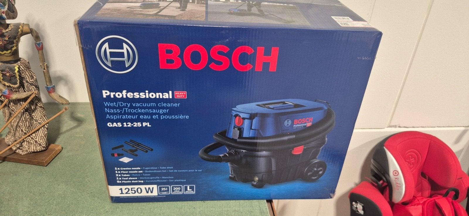 Bosch Professional Nat/Droogzuiger GAS 12-25 PL - Nieuw, Ophalen, Nieuw, Waterstofzuiger