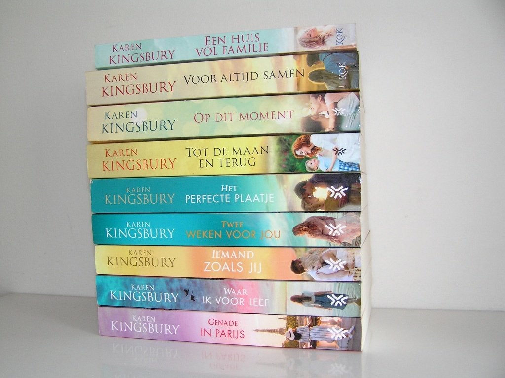 Karen Kingsbury - Familie Baxter collectie (9 delen), Boeken, Ophalen of Verzenden, Zo goed als nieuw