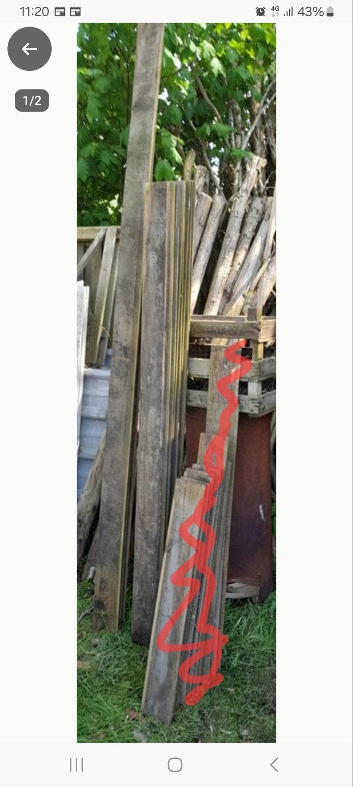 rabatdelen, rabat, Grenen rabatdelen geïmpregneerd 18x145 mm, Ophalen, Nieuw, 250 cm of meer, Planken
