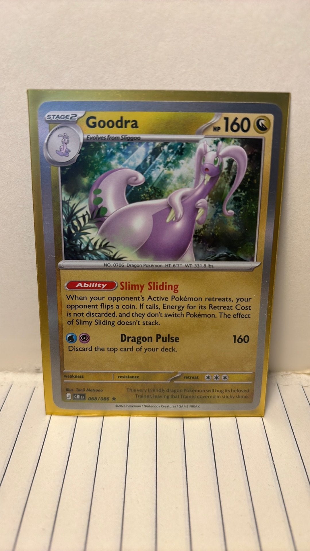 Goodra 068/086 chaos rising holo pokemon kaart, Verzenden, Nieuw