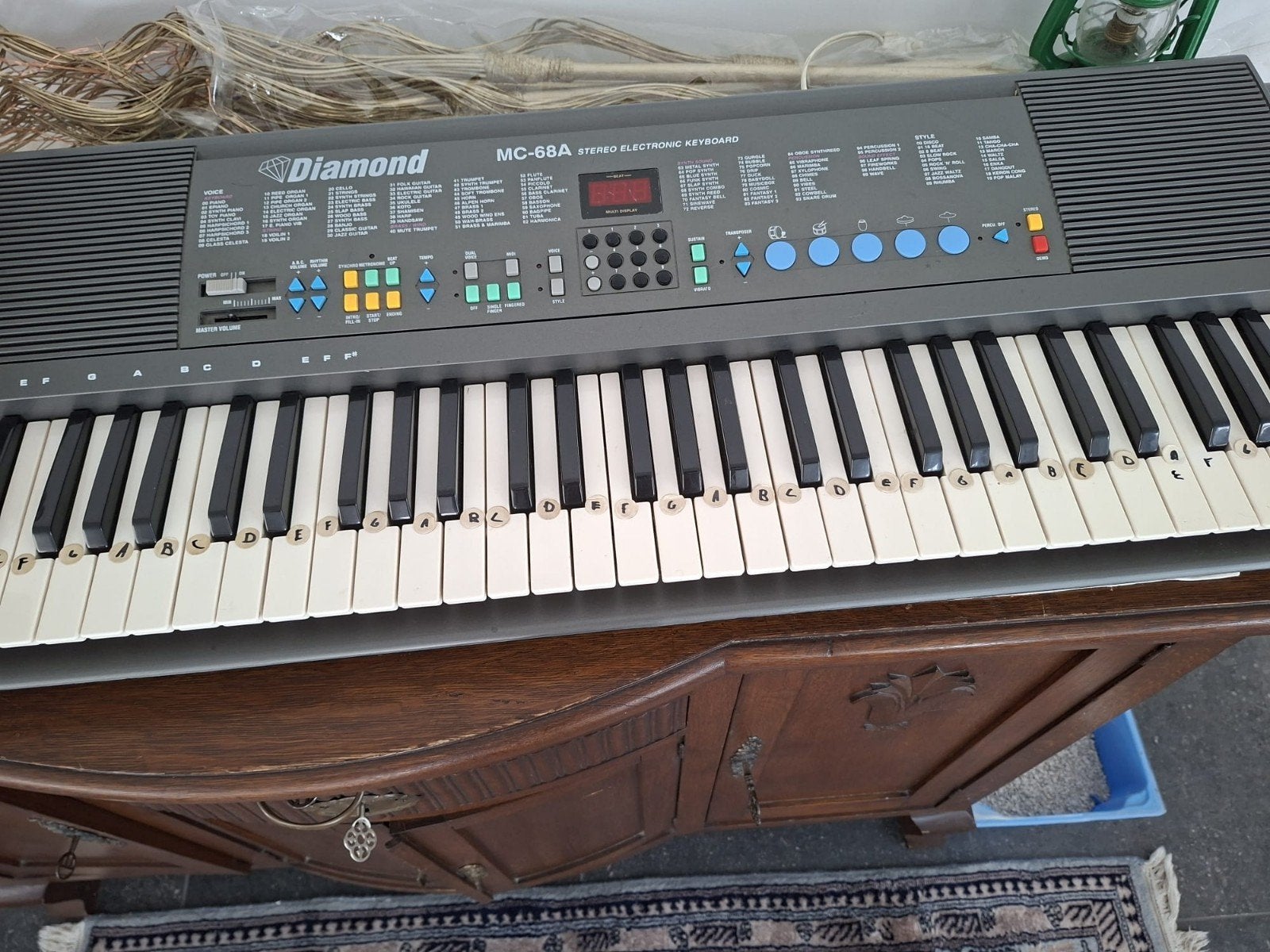 Diamond MC-68A Stereo Elektronisch Keyboard, Overige merken, Midi-aansluiting, Ophalen of Verzenden, 61 toetsen