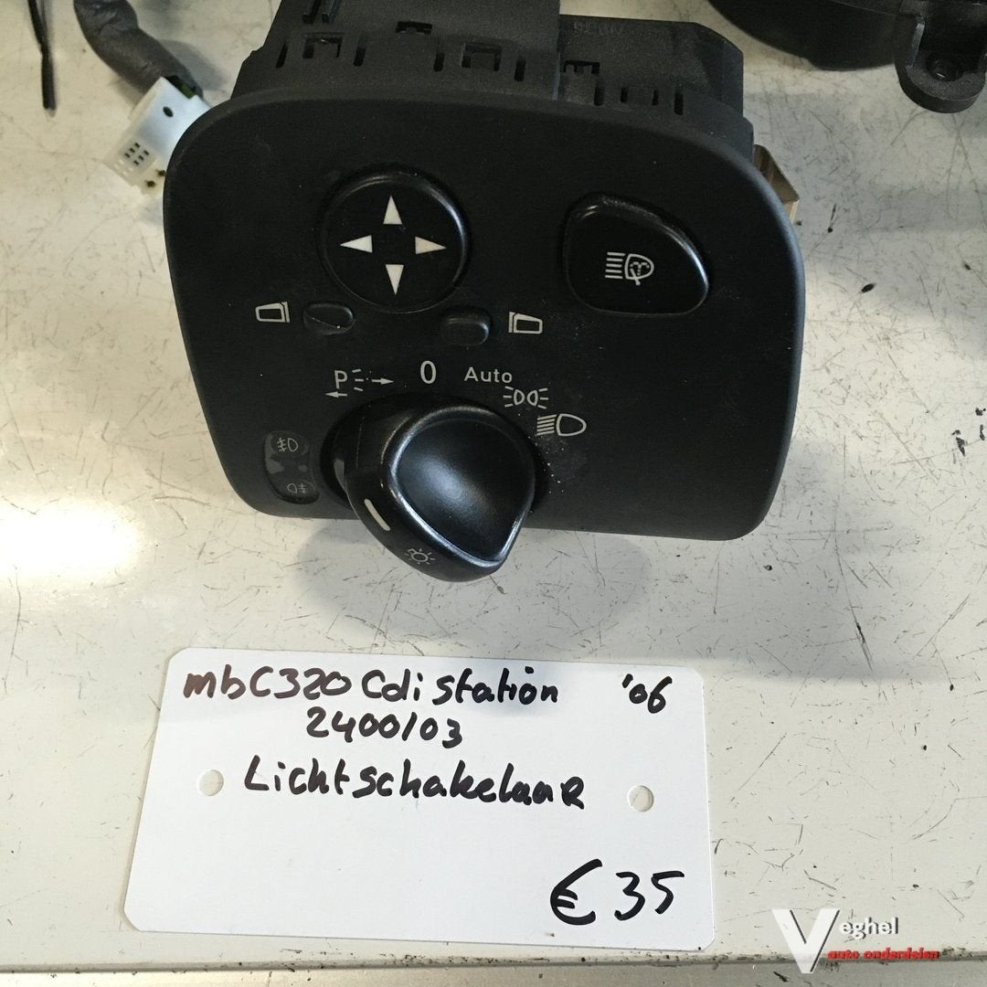 Mercedes C 320cdi station 2006 Wagennr 2400103 Lichtschakela, Gebruikt, -, -, Ophalen of Verzenden