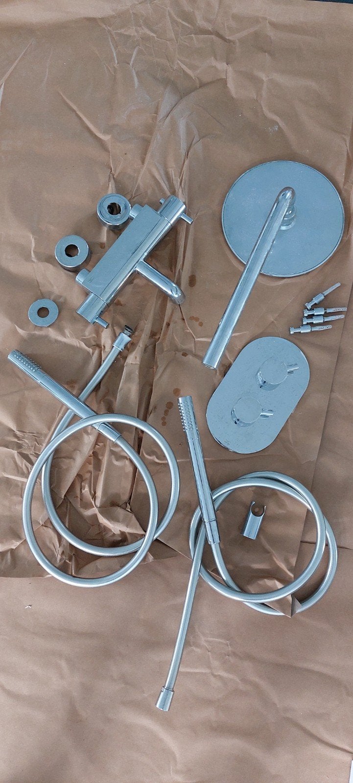 Complete Doucheset Chroom bieden vanaf € 25, Ophalen of Verzenden, Chroom, Douche