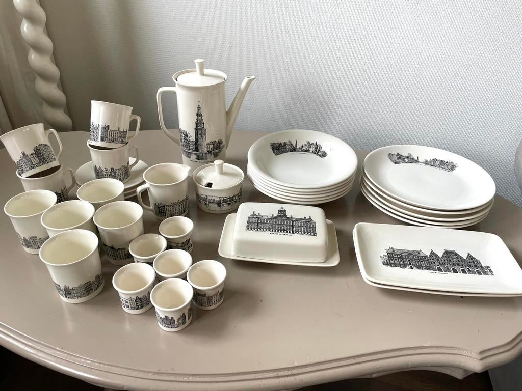 Amsterdam servies grachtenpand Villeroy & Boch, Antiek en Kunst, Ophalen of Verzenden