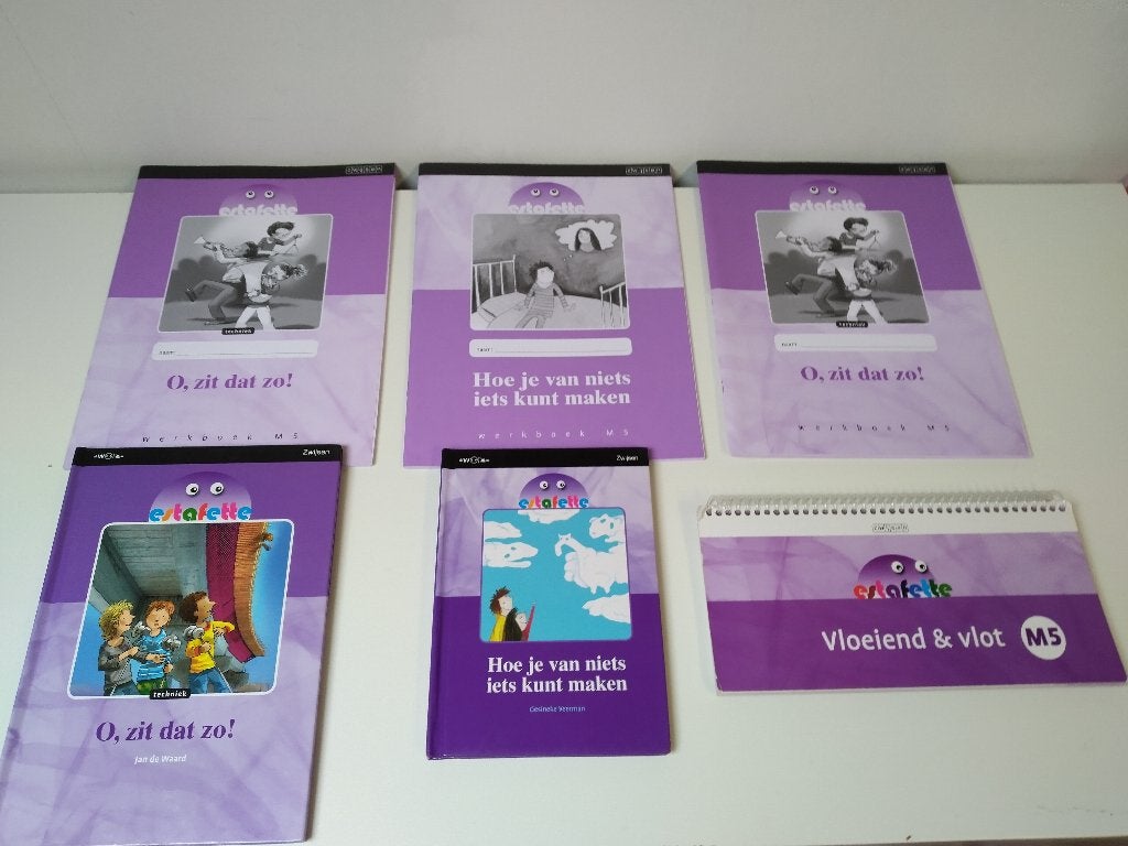 Estafette/VERSIE 2/Groep 5/M5 pakket (6 Boeken) voor €7,50!!, Boeken, Schoolboeken, Nieuw, Nederlands, Overige niveaus, Ophalen of Verzenden