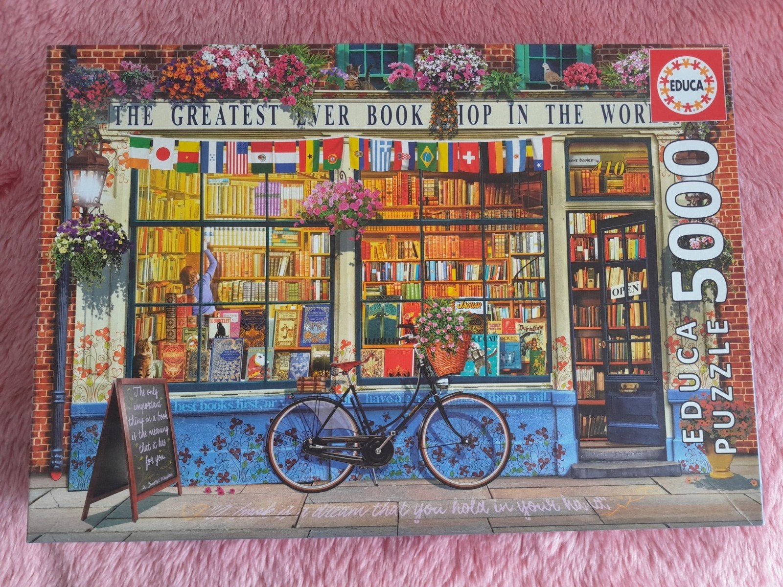 Educa Legpuzzel 5000 stukjes - Boekwinkel, Ophalen of Verzenden, Meer dan 1500 stukjes, Zo goed als nieuw, Legpuzzel