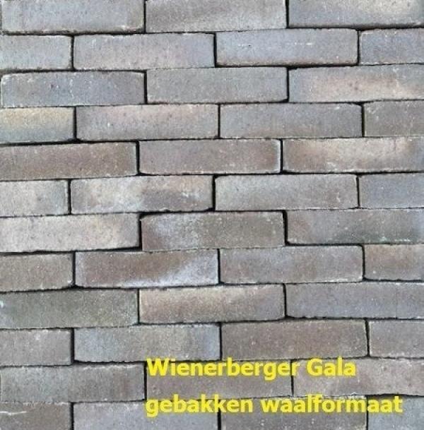 88,26m2 bruin gemêleerd gebakken klinkers waalformaat straat