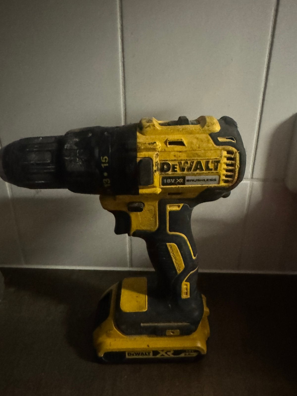 Dewalt boormachine zonder lader, Ophalen, Gebruikt, Boormachine