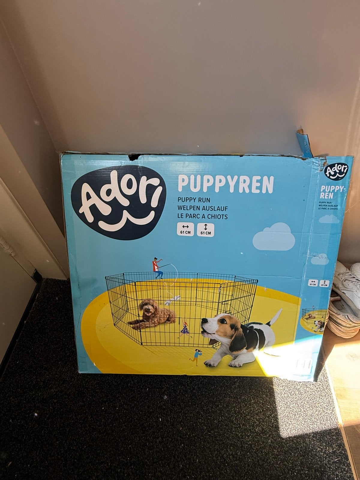 Adori puppyren 61/61 cm, Adori, Ophalen, Zo goed als nieuw, Hondenren