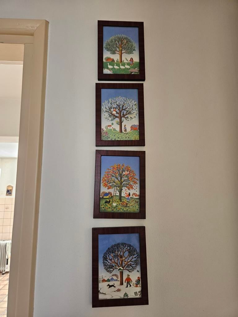 Complete set Villeroy & Boch VilboCards - De 4 Seizoenen, Antiek en Kunst, Ophalen