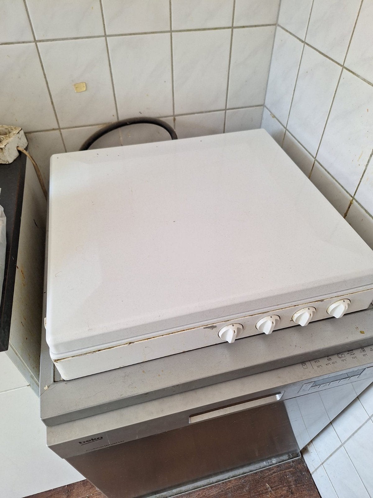 Gebruikt gasfornuis met 4 pitten, Ophalen, Gebruikt, Minder dan 85 cm, 60 cm of meer
