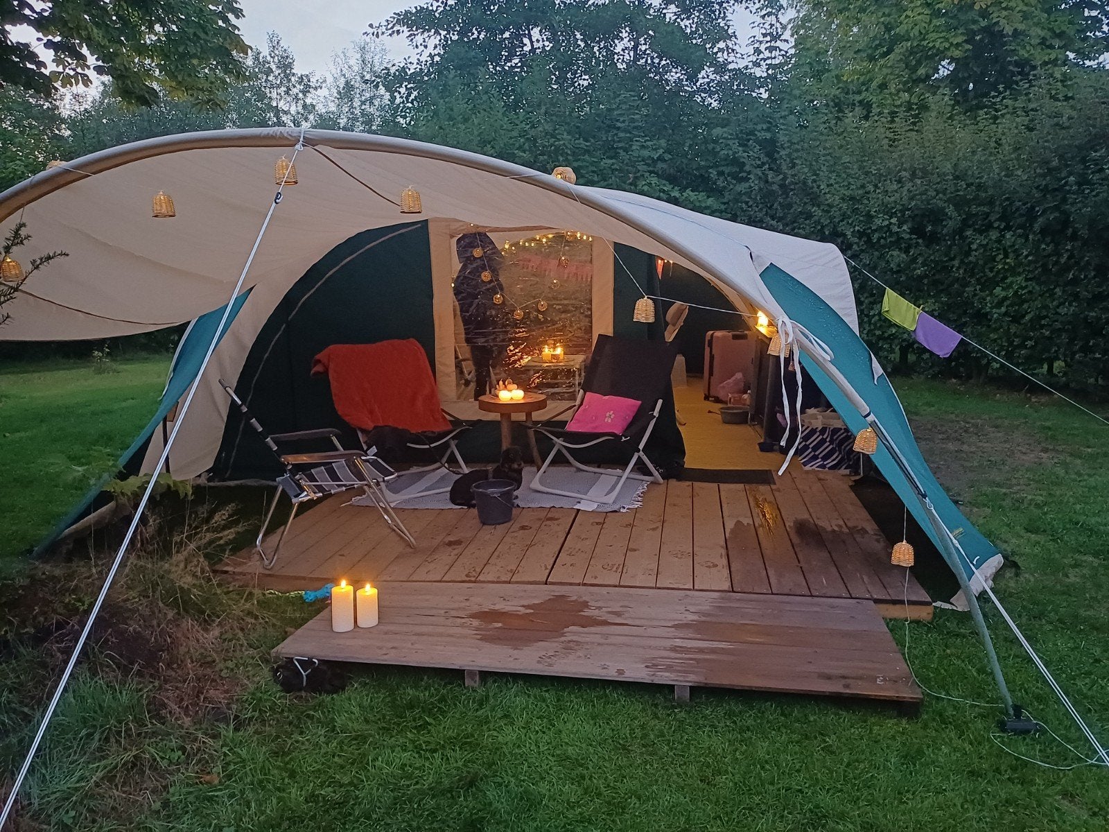 mooi grote tunneltent van Obelink, Ophalen, Zo goed als nieuw