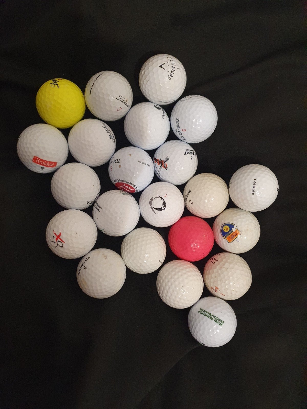 Diverse golfballen - Gebruikt, goede staat, Ophalen of Verzenden, Gebruikt, Bal(len), Overige merken